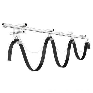 Festoon System-C-Track Cable Carrier Large Round Cable Stainless Steel Material